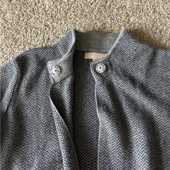 Benedetta B Womens Large Cardigan Knit Sweater Made in Italy Wool Cashmere Gray - Picture 4 of 6